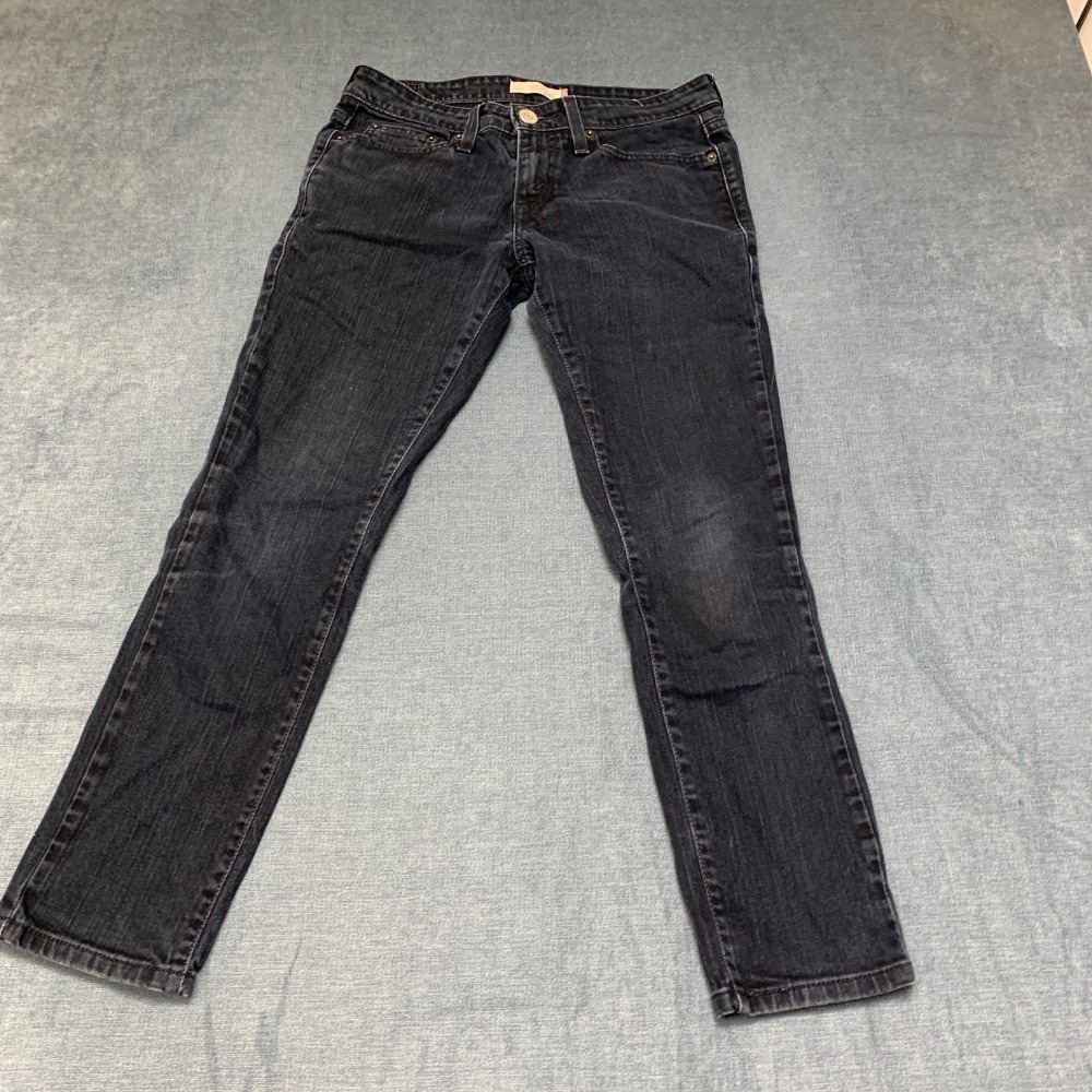 Levi's 545 Skinny Jeans Womens 8M Gray Denim Cotton Low Rise Zip Fly Casual Wear